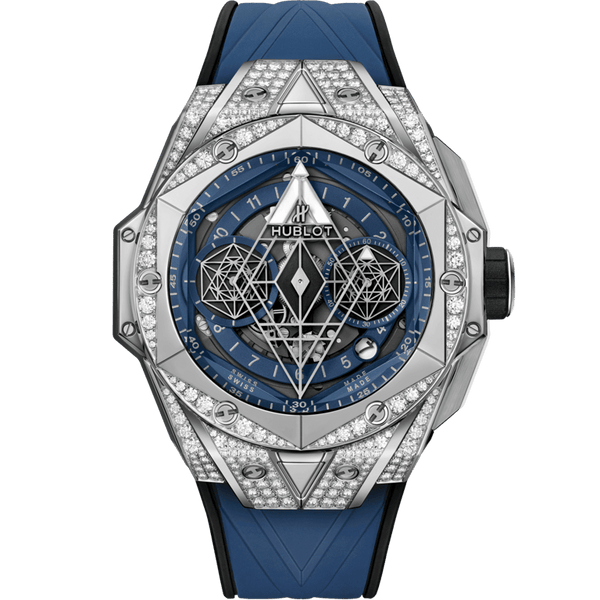 Hublot Big Bang Unico Sang Bleu II Titanium Blue Pavé 45mm | 418.NX.5107.RX.1604.MXM20