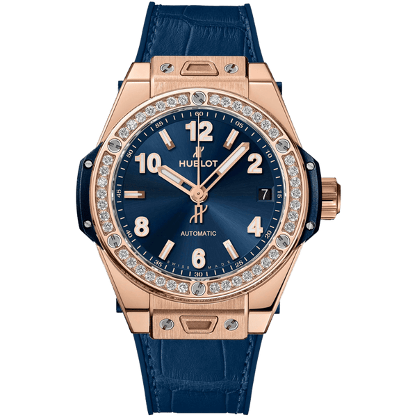 Hublot Big Bang One Click Blue King Gold Diamond 39mm | 465.OX.7180.LR.1204