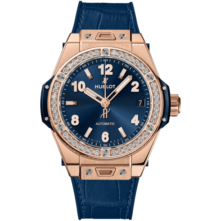 Hublot Big Bang One Click Blue King Gold Diamond 39mm | 465.OX.7180.LR.1204
