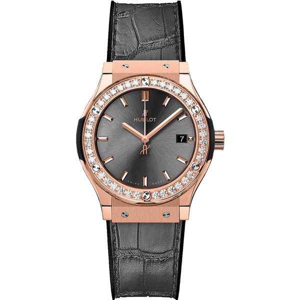 Hublot Classic Fusion King Gold Racing Grey Diamonds 33mm | 581.OX.7081.LR.1104