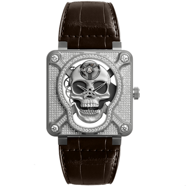 Bell & Ross BR-01 Laughing Skull Limited Edition 46mm | BR01-SKULL-SK-FLD