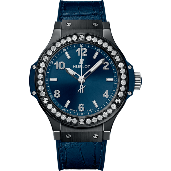 Hublot Big Bang Ceramic Blue Diamonds 38mm | 361.CM.7170.LR.1204