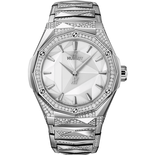 Hublot Classic Fusion Orlinski Bracelet Titanium White Alternative Pavé 40mm | 550.NS.2200.NS.3804.ORL22
