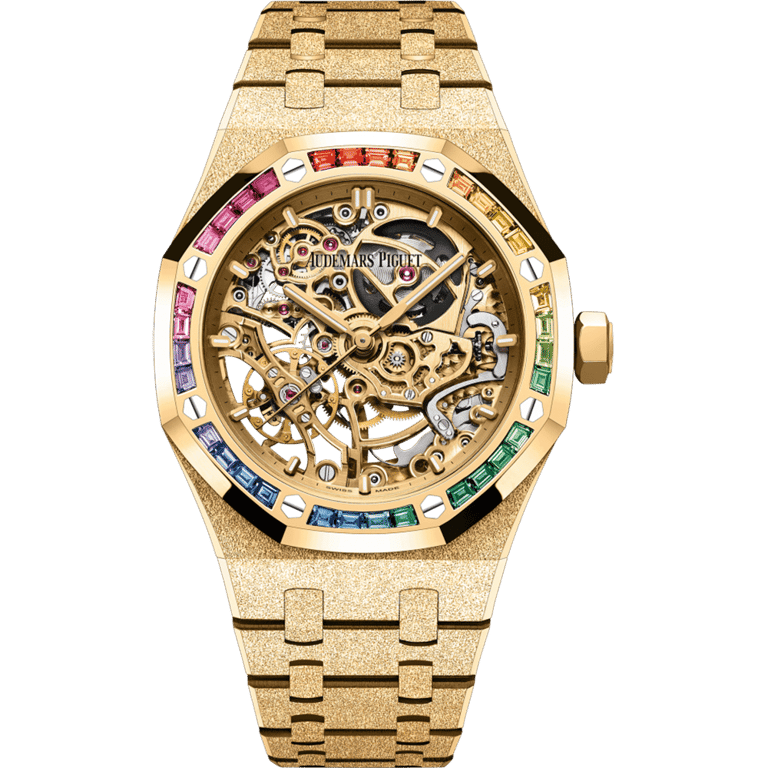 Audemars Piguet Royal Oak Frosted Gold Double Balance Wheel Openworked 37mm | 15468BA.YG.1259BA.01