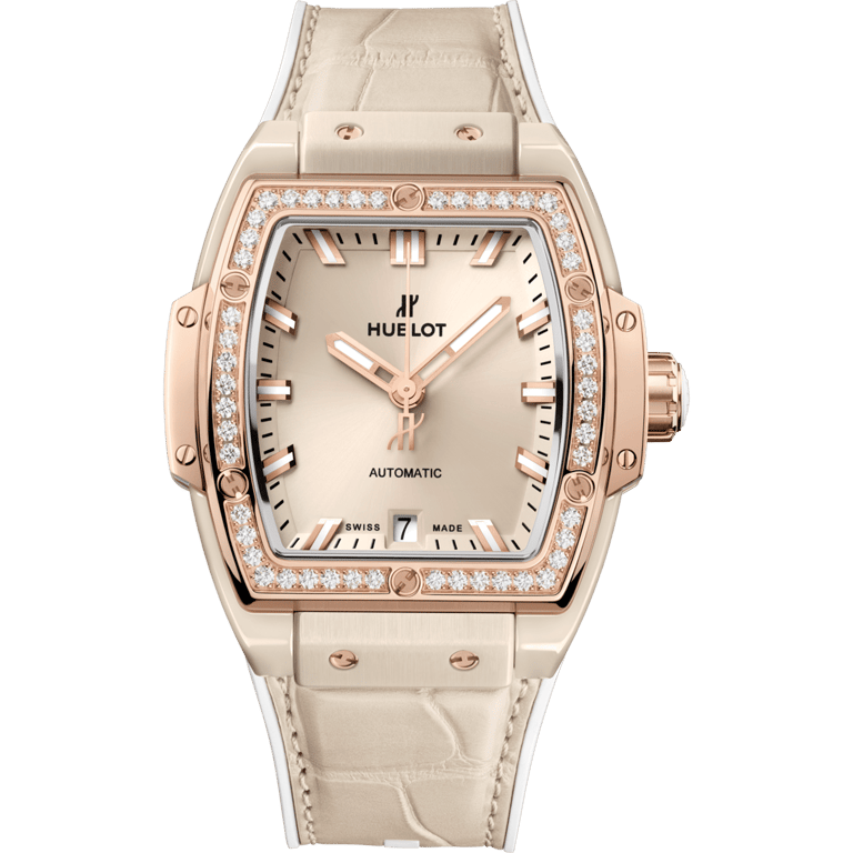 Hublot Spirit of Big Bang Beige Ceramic King Gold Diamonds 39mm | 665.CZ.898B.LR.1204