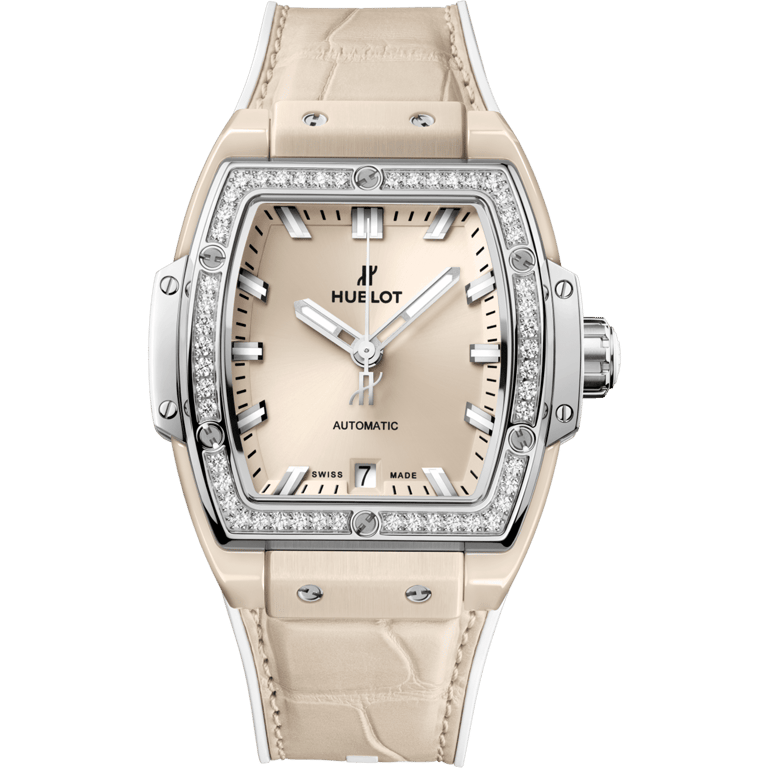 Hublot Spirit of Big Bang Beige Ceramic Titanium Diamonds 39mm | 665.CZ.891B.LR.1204