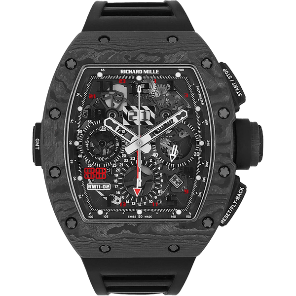 Richard Mille RM11-02 Automatic Flyback Chronograph Dual Time Zone "Jet Black" Americas Limited Edition | RM11-02 CA TPT