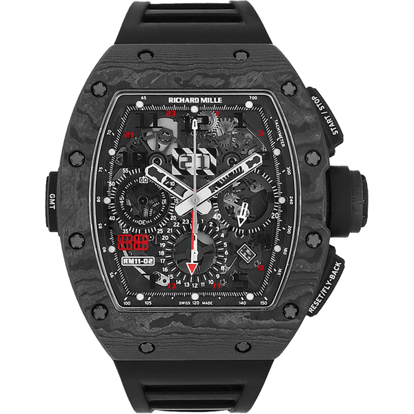 Richard Mille RM11-02 Automatic Flyback Chronograph Dual Time Zone "Jet Black" Americas Limited Edition | RM11-02 CA TPT