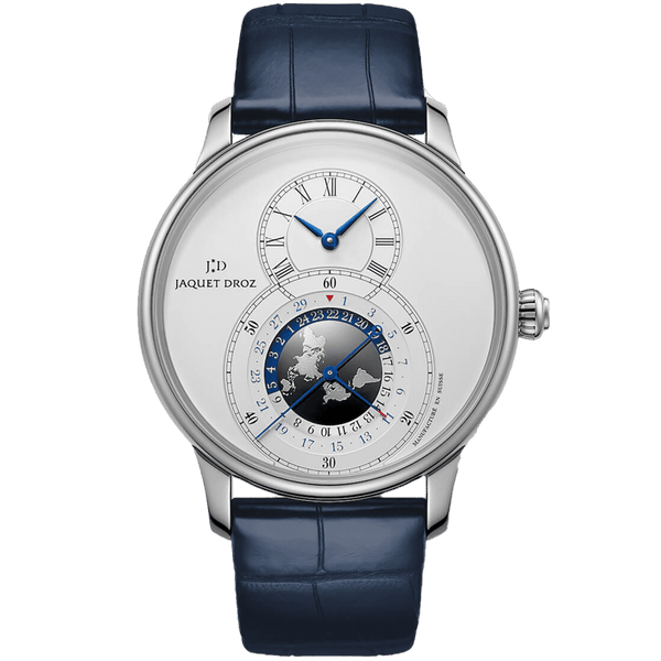 Jaquet Droz Grande Seconde Dual Time Silver 43mm | J016030241