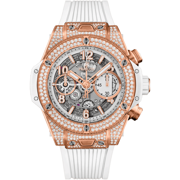 Hublot Big Bang Unico King Gold White Pavé 42mm | 441.OE.2010.RW.1704