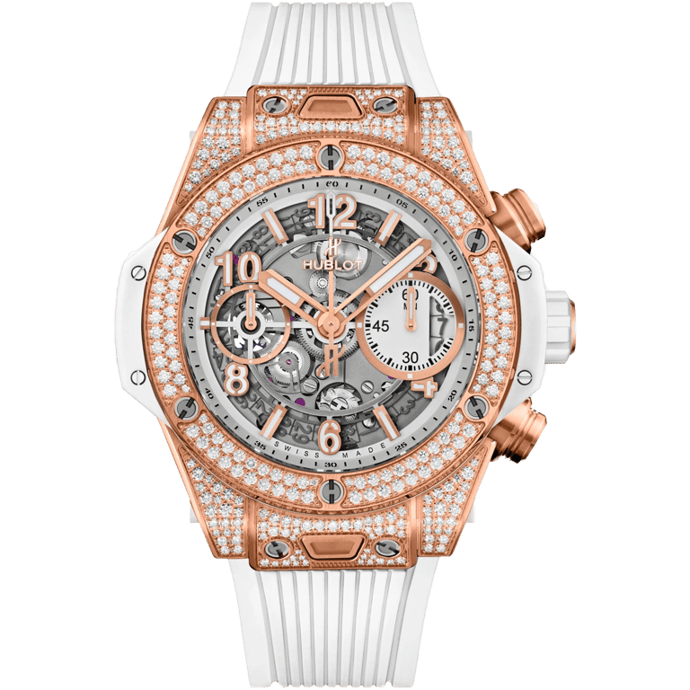Hublot Big Bang Unico King Gold White Pavé 42mm | 441.OE.2010.RW.1704