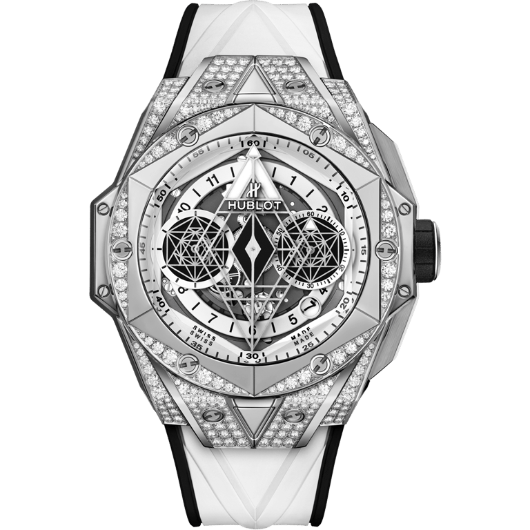 Hublot Big Bang Unico Sang Bleu II White Pave 45mm | 418.NX.2001.RX.1604.MXM20